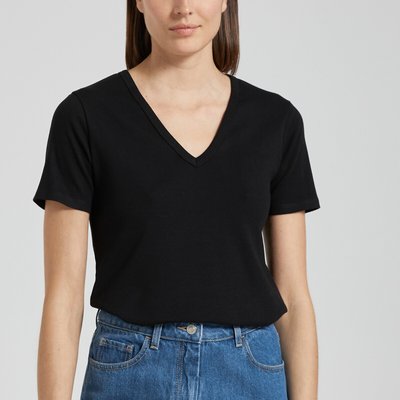 T-shirt L'Iconique, col V, manches courtes PETIT BATEAU