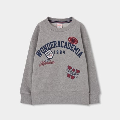 Sweat-shirt molleton garçon imprimé BOBOLI