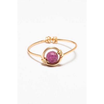 Bague Swan - Rubis YAY PARIS