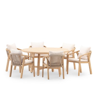 Salon de jardin, 6 chaises, SIENA DEFORA HOME