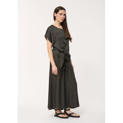 Top ample à nouer en satin uni HUMILITY