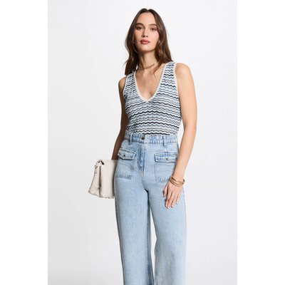 Top maille sans manches MORGAN