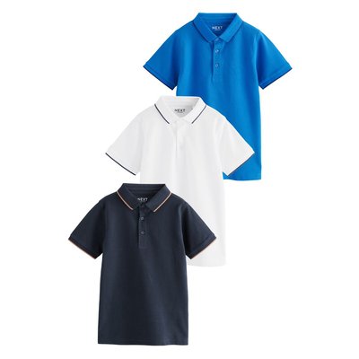 Polos à manches courtes, lot de 3 NEXT