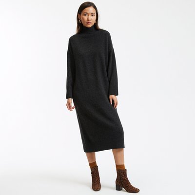 Robe pull col montant en maille mousseuse LA REDOUTE COLLECTIONS