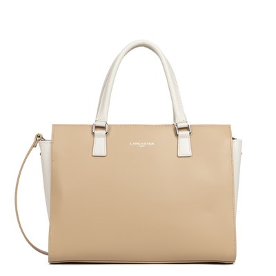 Grand sac cabas main, Made in France SMOOTH LANCASTER
