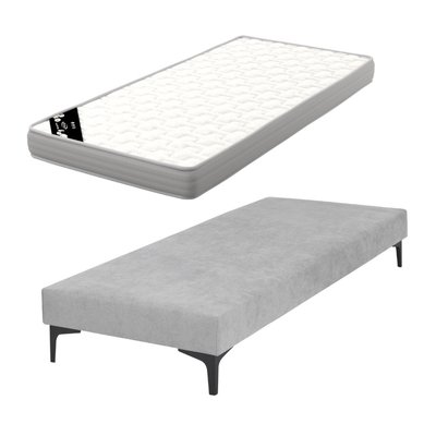 Pack sommier tapissier avec matelas Bois massif  HILIANA AKITEN RETAIL