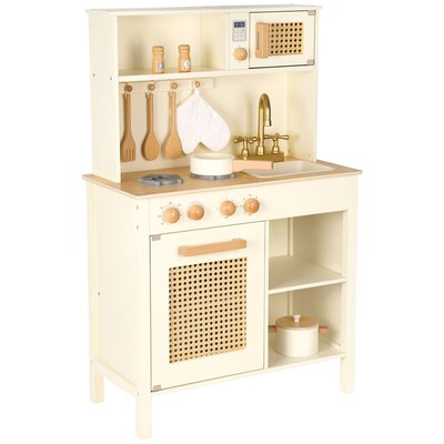 Cuisine en bois et rotin NEW CLASSIC TOYS