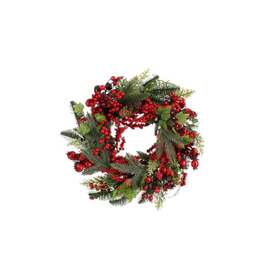 Couronne de Noël avec pommes de pin Ø40 cm NORAH MICA DECORATIONS