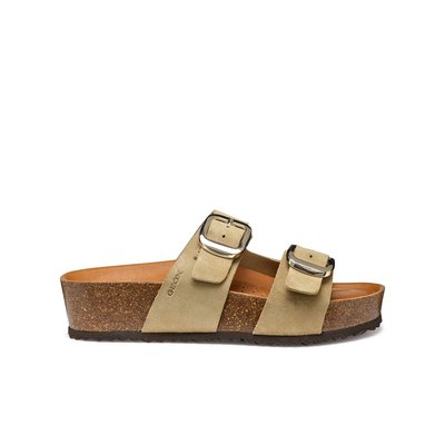Mules compensées en cuir Brionia GEOX