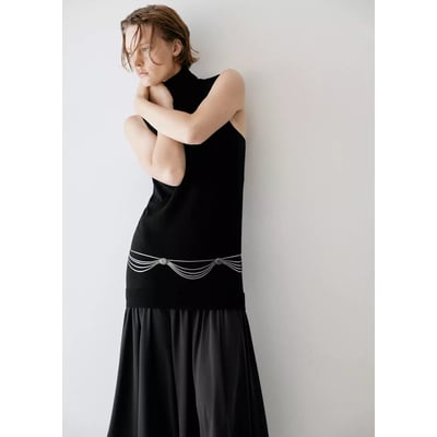 Robe maille combiné asymétrique MANGO