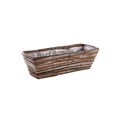 Jardinière osier brut et bois AUBRY GASPARD