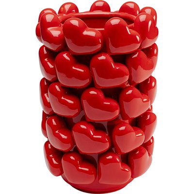 Vase coeurs rouges KARE DESIGN