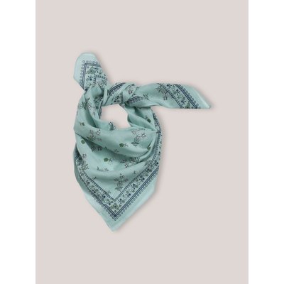 Foulard imprimé bouquets en coton biologique CYRILLUS
