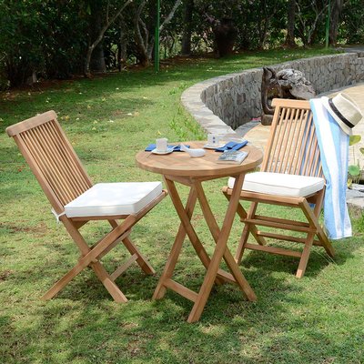 Salon de jardin en teck massif Lisbonne, 2 places TECK ATTITUDE