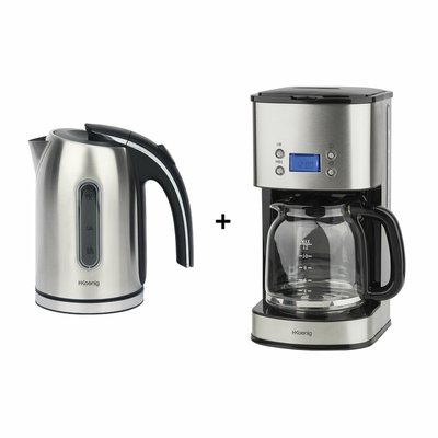 bouilloire 1.7 et cafetiere programmable  - bo17 + mg30 H.KOENIG