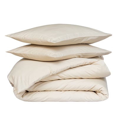 Parure housse de couette percale de coton avec 2 taies 50x70 cm ARROW SENSEI MAISON