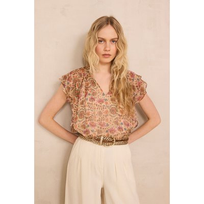 Top imprimé sans manches à volants SCARLET Maison 123