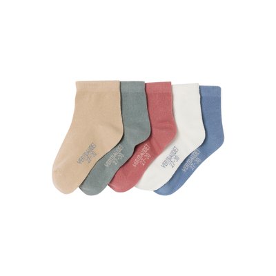 Lot de 5 paires de mi-chaussettes Basics VERTBAUDET