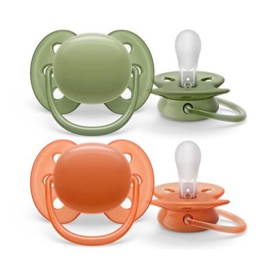 Lot de 2 sucettes ultra solft 18 mois et plus SCF093/01 PHILIPS AVENT