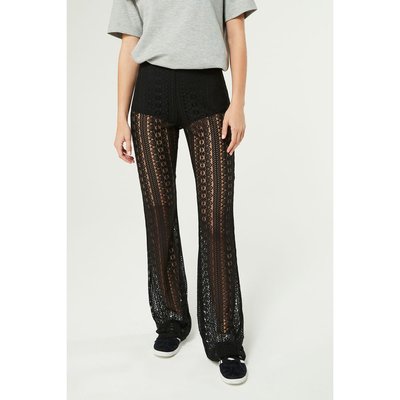 Pantalon évasé orné de dentelle NEXT