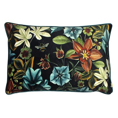 Midnight Garden Floral Rectangular Cushion EVANS LICHFIELD