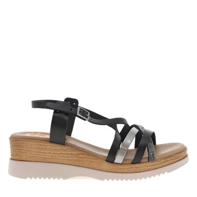 Sandales cuir talon semi-compensée PORRONET