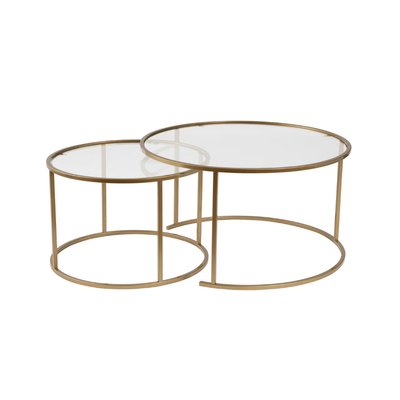 Lot de 2 tables basses gigognes - AURUM CALICOSY