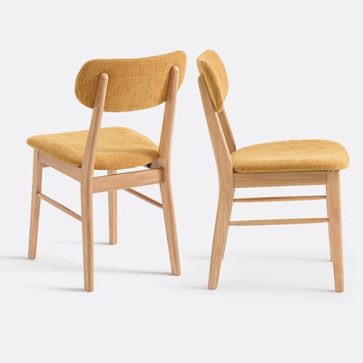 Juego de 2 sillas vintage, tela texturizada, SELYN LA REDOUTE INTERIEURS