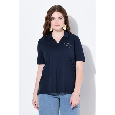 Polo, broderie, col polo, manches mi-longues ULLA POPKEN