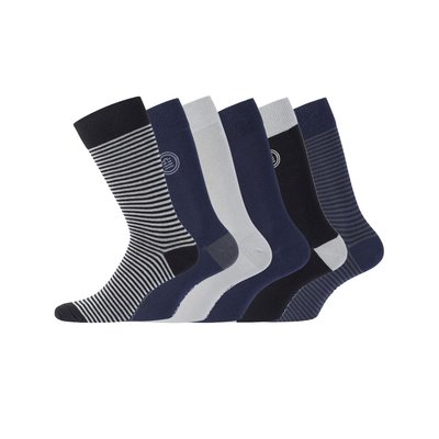 Lot de 6 Paires de Chaussettes de ville en coton SERGE BLANCO