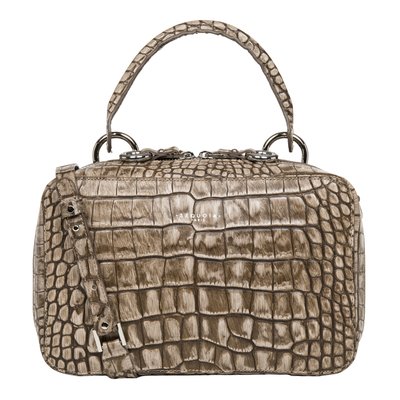 Sac à main CUBE CROCO SEQUOIA