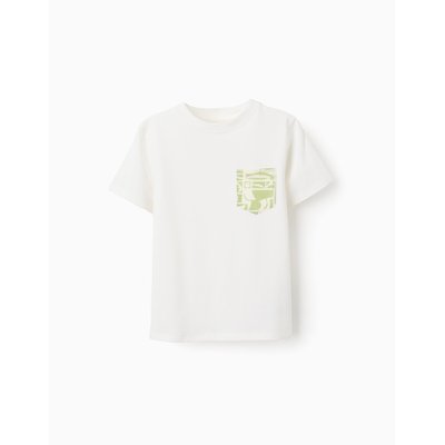 T-shirt de Coton avec Poche Contrastée ZIPPY
