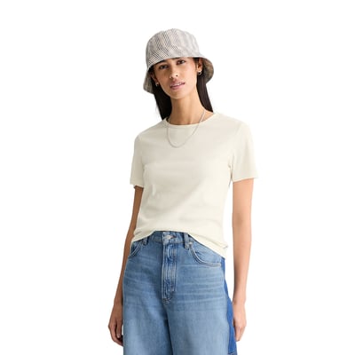 T-shirt slim en jersey côtelé doux MARC O’POLO DENIM