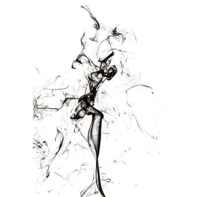 Tableau  black smoke tulip dream HEXOA