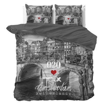 Parure de Lit Double Coton Pont d'Amsterdam HOME