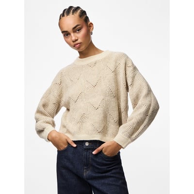 Pull col rond, manches ballon PIECES