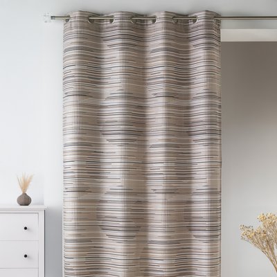 Rideau en jacquard fantaisie et graphique HOME MAISON