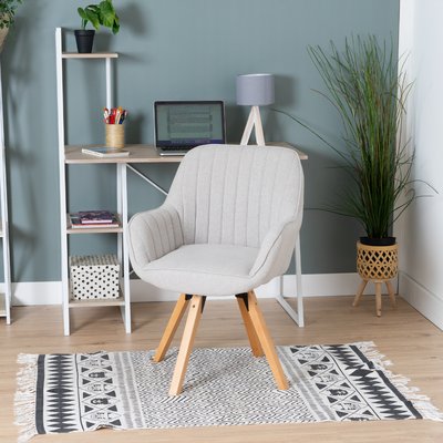 Fauteuil de bureau rotatif style scandinave, CARSONOFFICE MEUBLES COSY