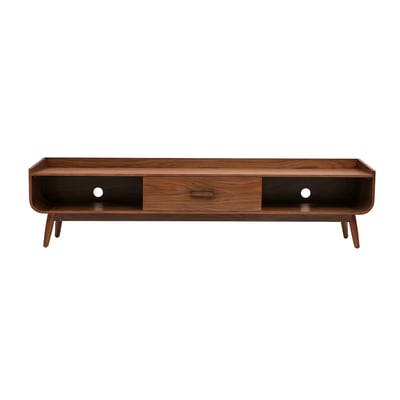 Meuble TV scandinave bois clair frêne L200 cm HALLEN MILIBOO