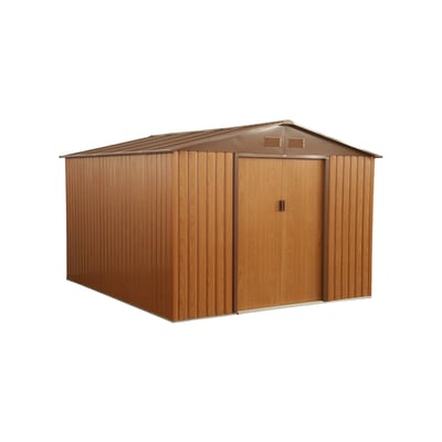 Abri de jardin métal 8,95m² avec kit d'ancrage FLANDRES SWEEEK