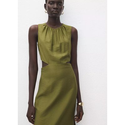 Robe à découpes effet froissé MANGO