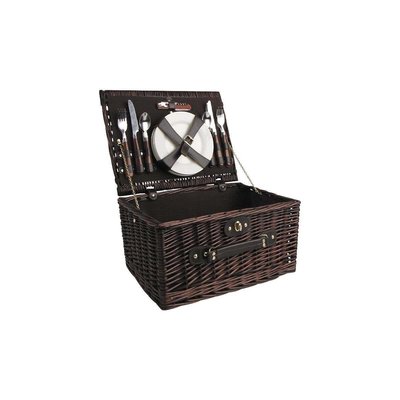 Panier à pique-nique 4 couverts en osier teinté AUBRY GASPARD