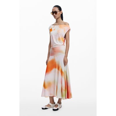 Robe longue asymétrique DESIGUAL