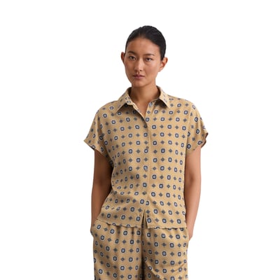 Blouse à motifs regular en sergé de viscose MARC O'POLO