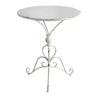 Table de jardin Champêtre ronde en métal 60 x 60 x 72 cm MATHILDE M