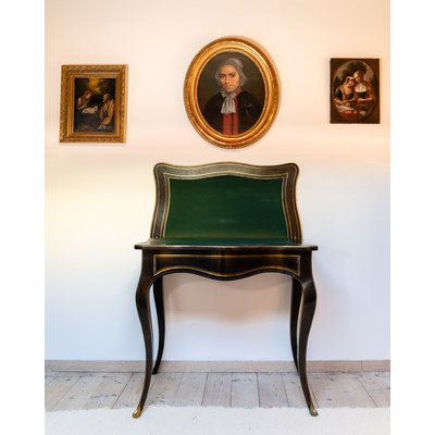 Table d'appoint en bois Francine N°172 - Bon état DEBONGOUT