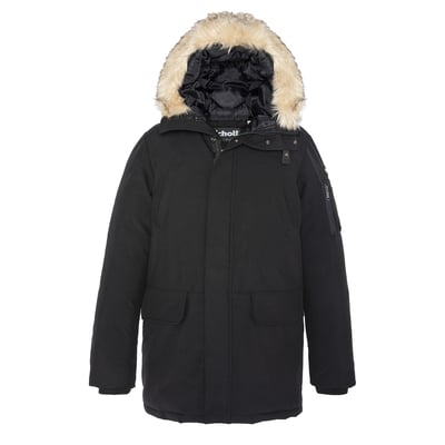 Parka d'hiver anthracite à capuche SCHOTT