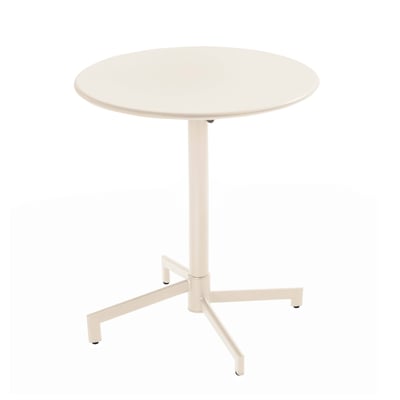 Table de restaurant ronde inclinable en métal 2 à 4 places 70x70 cm, PALAVAS OVIALA