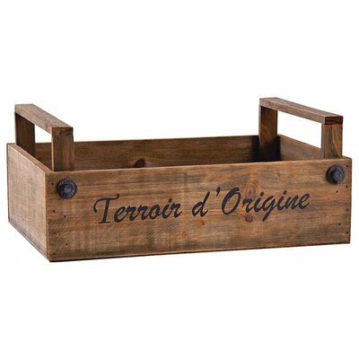 Caisse en bois teinté Terroir d'Origine AUBRY GASPARD