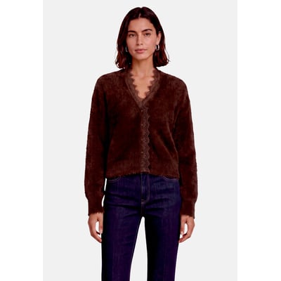 Cardigan en maille en dentelle ZERO